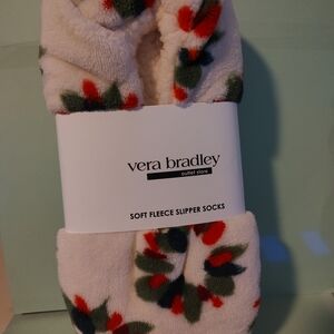 Vera Bradley Soft Fleece Slipper Socks